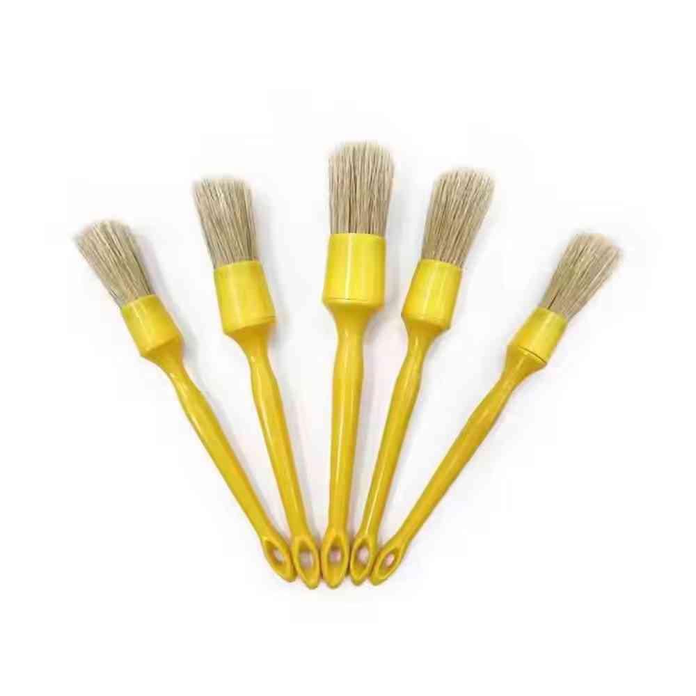 5pcs Brush Set: Boar Bristle